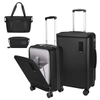 4 Piece Black Luggage Set 