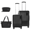 4 Piece Black Luggage Set 