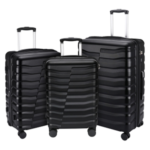 Black Luggage Set 3 Piece 