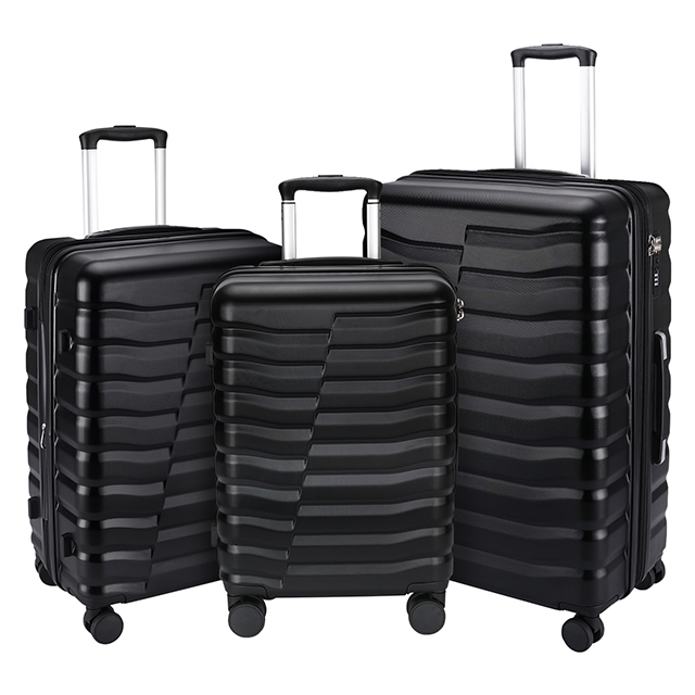 Black Luggage Set 3 Piece 