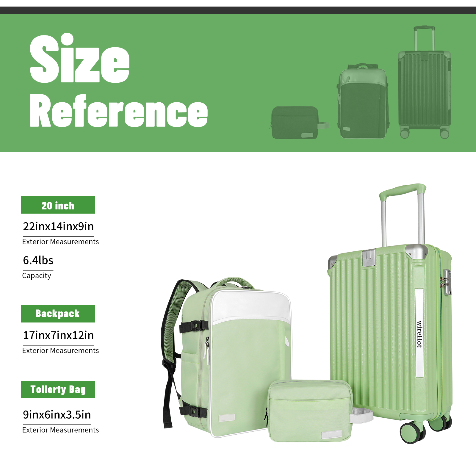 22x14x9 Carry On Luggage Sets